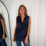 TOP FLUIDO AZUL MARINHO