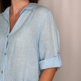 CAMISA LINHO AZUL