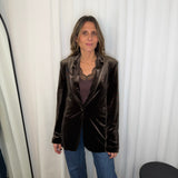 BLAZER VELUDO CASTANHO