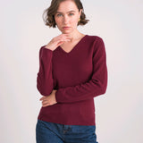 CAMISOLA 100% CASHMERE BORDEAUX