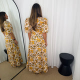 VESTIDO AMARELO FLORES