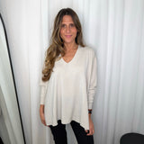 CAMISOLA DECOTE CANELADO CRU