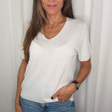 T-SHIRT MALHA FRIA BRANCA