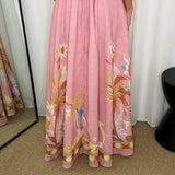 VESTIDO ROSA ESTAMPADO