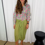 CAMISA ESTAMPADA VERDE