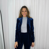 BLAZER VELUDO AZUL MARINHO