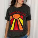 T-SHIRT CINZA SUMMER OF LOVE