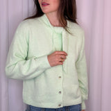CARDIGAN COM LAÇADA VERDE