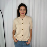 CARDIGAN ALGODÃO CRU