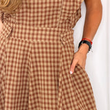 CONJUNTO TOP E SAIA VICHY