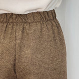 CALÇAS BAGGY BEGE MESCLADO