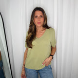 T-SHIRT MALHA FRIA VERDE