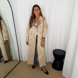 TRENCH COAT BEGE PIED POULE