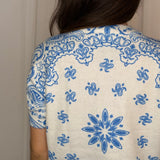 T-SHIRT MALHA BANDANAS AZUL