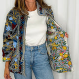KIMONO BORDADOS CINZA
