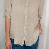 CAMISA LINHO BEGE