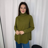 CAMISOLA MALHA COMPRIDA CAQUI