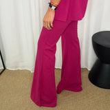 CONJUNTO TÚNICA E CALÇAS FUCSIA