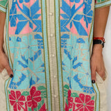CAMISEIRO BEGE COM BORDADOS