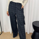 CALÇAS ESCOCÊS AZUL MARINHO