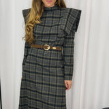 VESTIDO FAZENDA ESCOCÊS VERDE