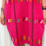 KAFTAN FUCSIA COM BORDADOS