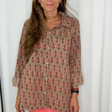 CAMISA ESTAMPADA TAUPE