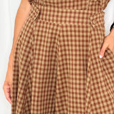 CONJUNTO TOP E SAIA VICHY