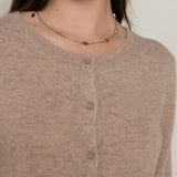 CARDIGAN 100% CASHMERE BEGE