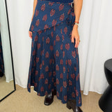 SAIA NAVY ESTAMPADA