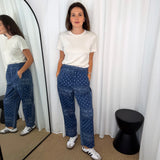 CALÇAS BAGGY BANDANAS AZUL