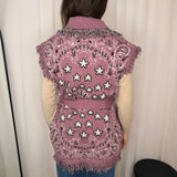 COLETE MALHA ROSA VELHO FRANJAS