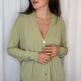 CARDIGAN MALHA VERDE