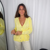 CARDIGAN ALGODÃO AMARELO