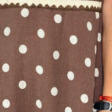 VESTIDO CASTANHO POLKA DOTS