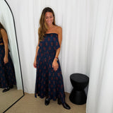 SAIA NAVY ESTAMPADA