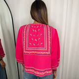 KIMONO ROSA BORDADOS