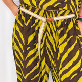 CONJUNTO TOP E CALÇAS ZEBRA VERDE
