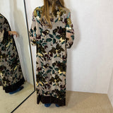 KIMONO COM BORDADOS CASTANHO