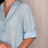 CAMISA LINHO AZUL