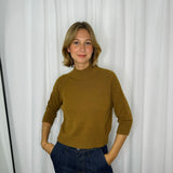 CAMISOLA MALHA MEIA GOLA CAMEL