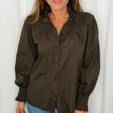 CAMISA GOLA FAVOS CASTANHA