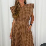 CONJUNTO TOP E SAIA VICHY