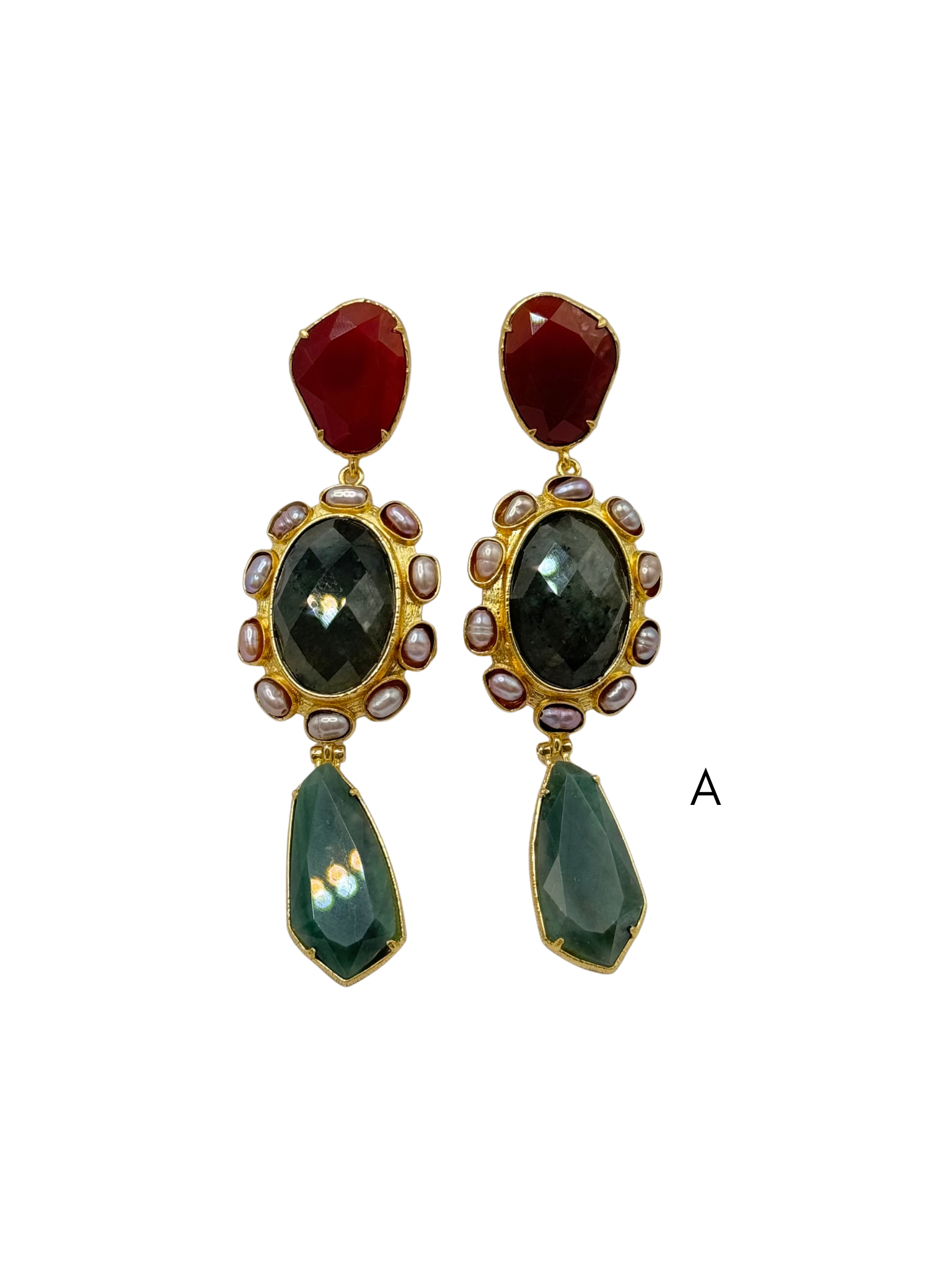 BRINCOS PEDRAS NATURAIS