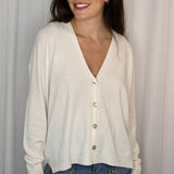 CARDIGAN MALHA BRANCO
