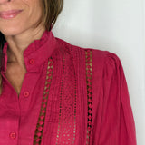 TÚNICA BORDADA FRAMBOESA