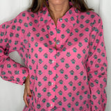 CAMISA ROSA ESTAMPADO