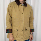 CASACO BEGE GOLA BOMBAZINE