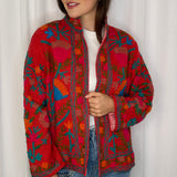 KIMONO VERMELHO BORDADOS