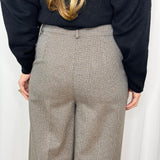 CALÇAS PIED POULE BEGE